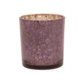 Hectarul - Suport de lumanare violet din sticla Butterflies Ø7 x 8 cm Cosy&Trendy